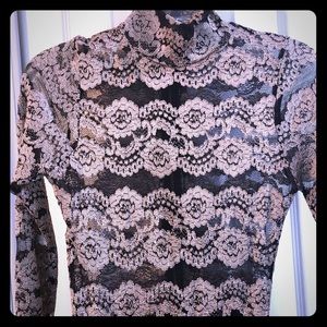 Long Sleeve Laced Pants Romper